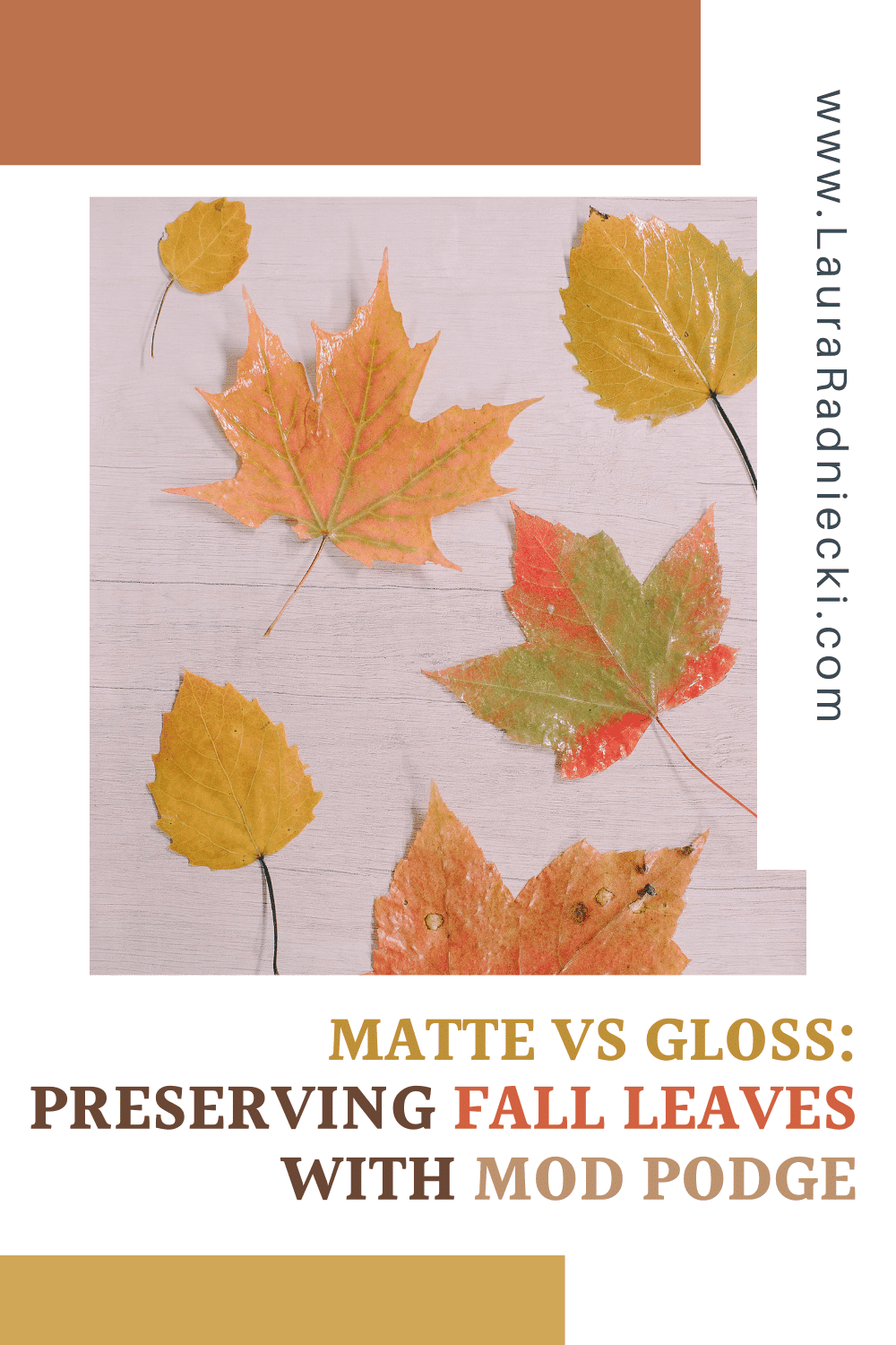 A Look at Matte vs Gloss Mod Podge Fall Leaves