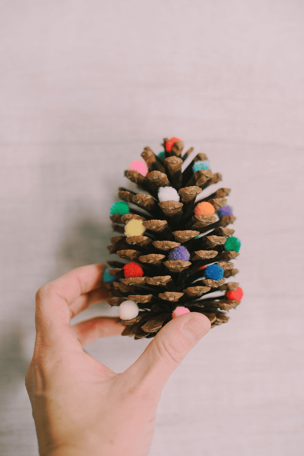 How to Make DIY Pom Pom Pinecone Christmas Trees