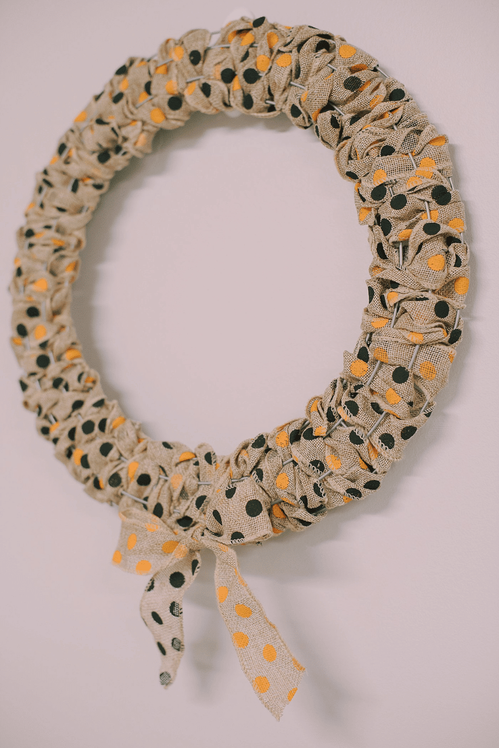 How to Make a Burlap Halloween Wreath