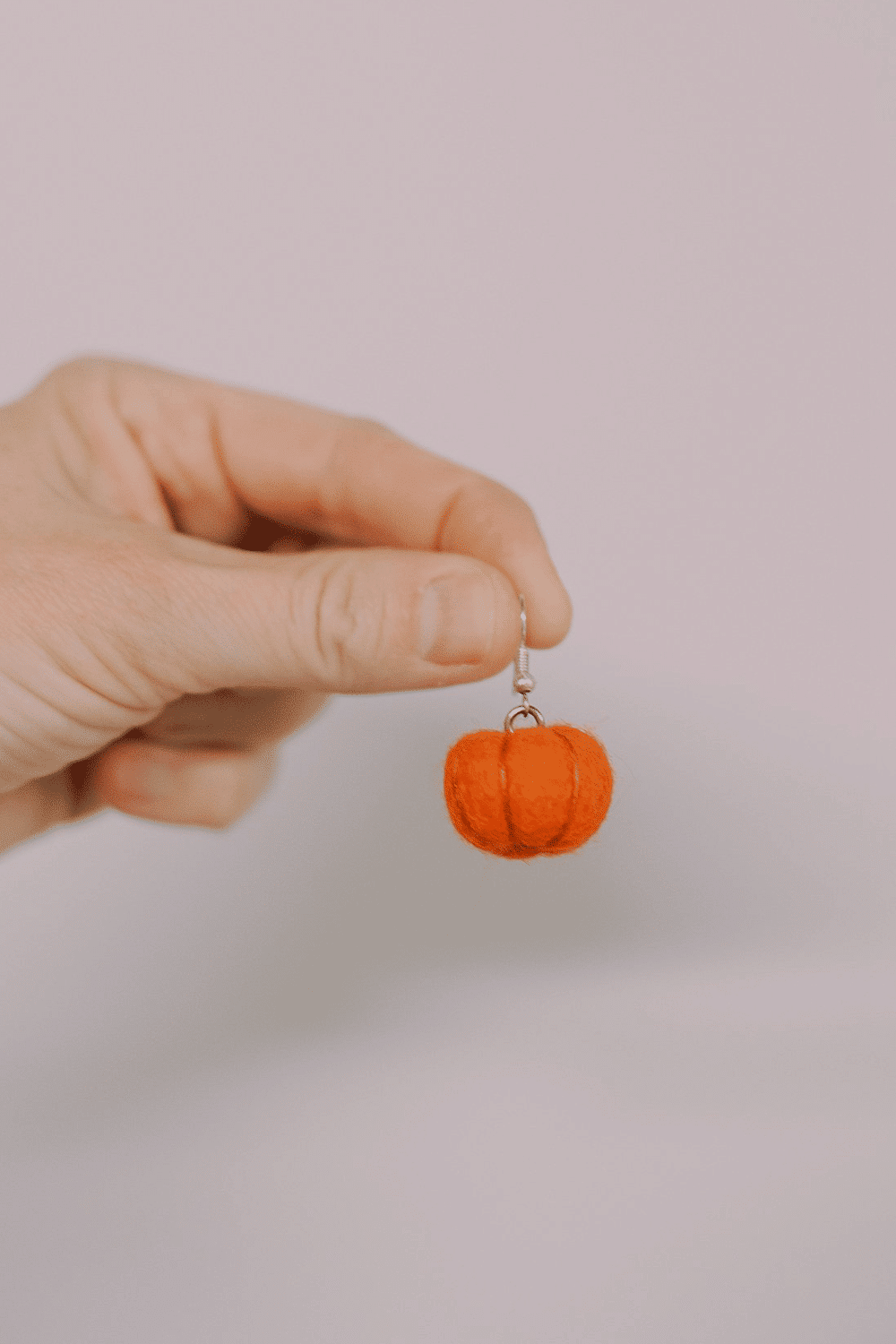 How to Make Felt Ball Pumpkin Earrings