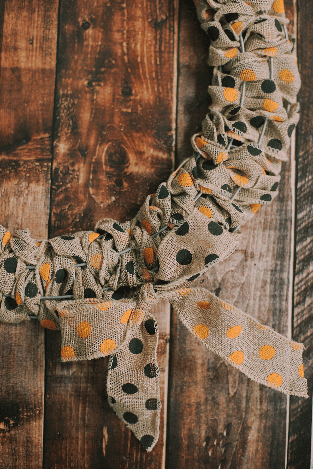 How to Make a Burlap Halloween Wreath