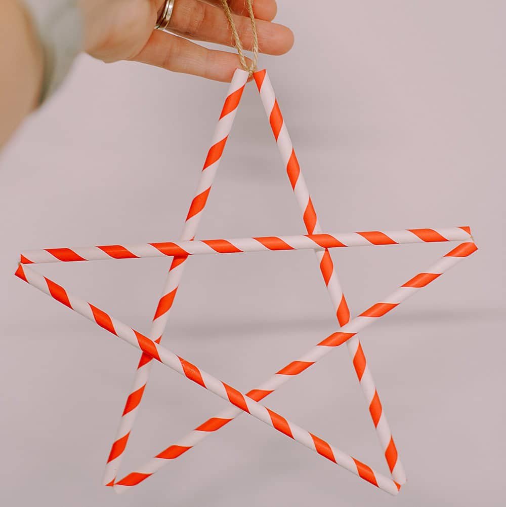 How to Make a Straw Star  Straw crafts, Diy straw, Straw decorations