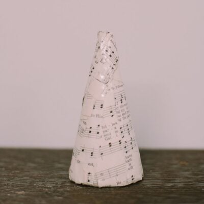 How to Make a DIY Mod Podge Book Page Cone Tree