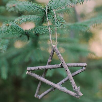 How to Make Stick Christmas Ornaments