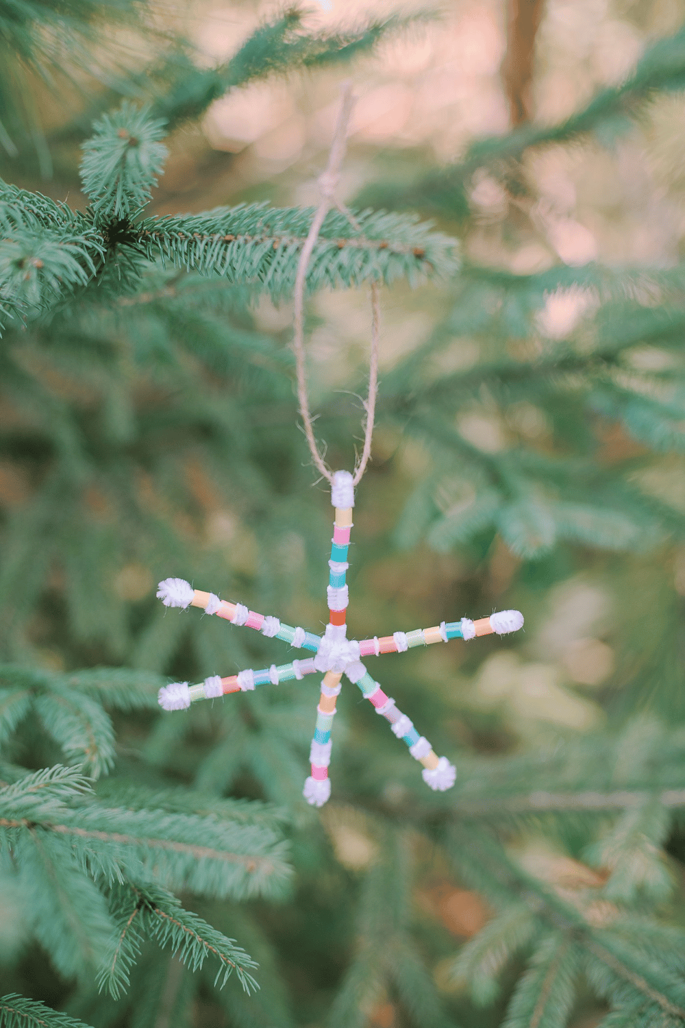 How to Make Perler Beaded Pipe Cleaner Snowflake Ornaments