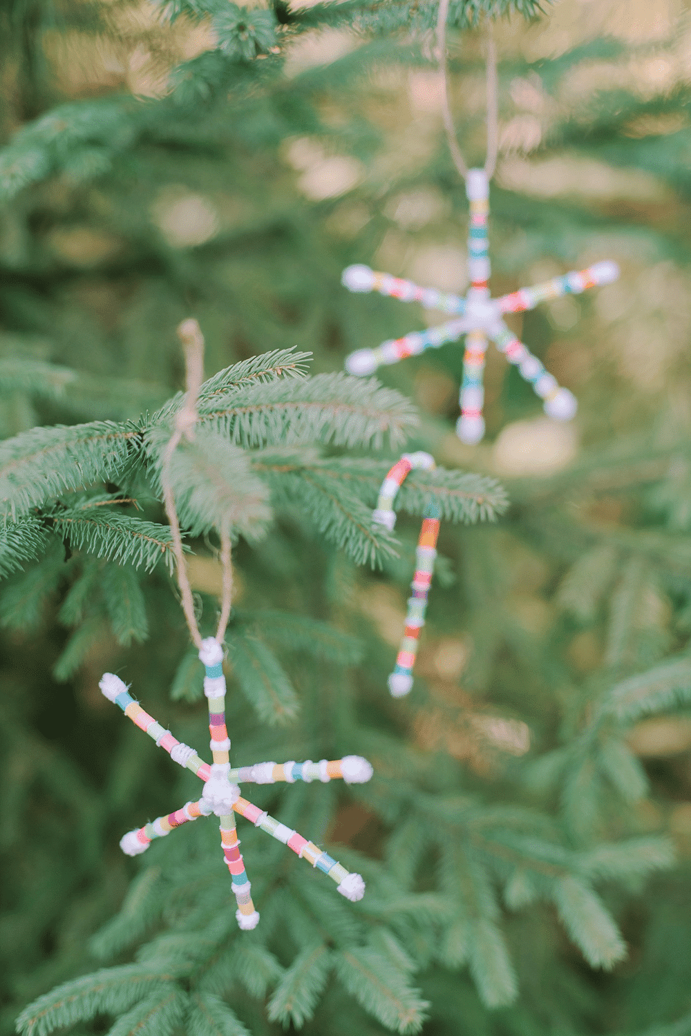 How to Make Perler Beaded Pipe Cleaner Snowflake Ornaments