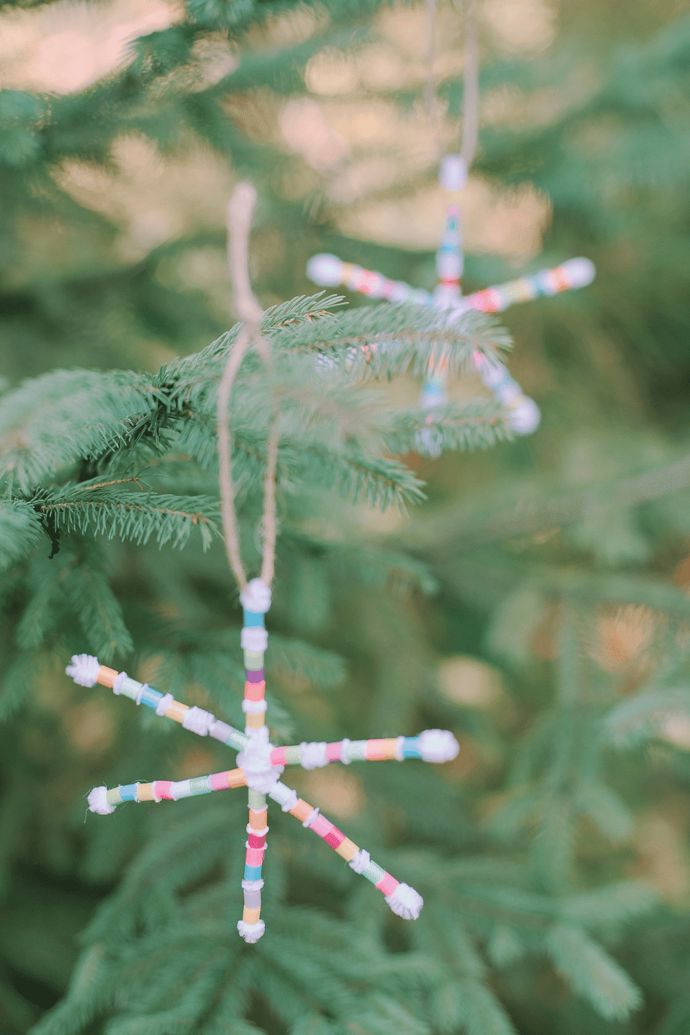 How to Make Perler Beaded Pipe Cleaner Snowflake Ornaments