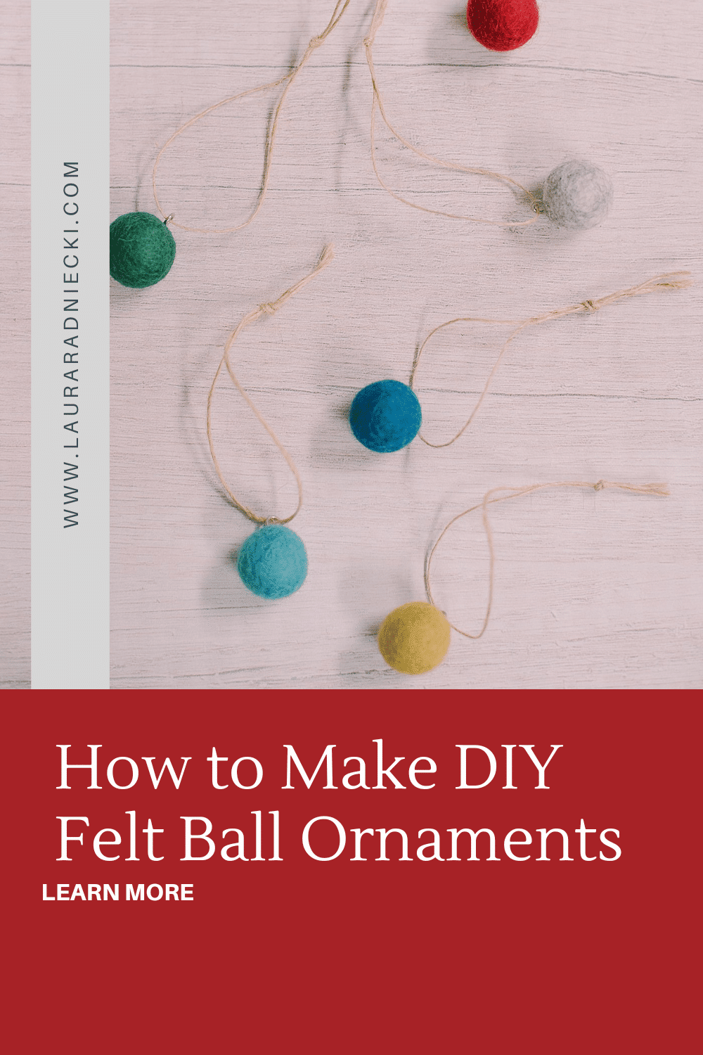 How to Make Felt Ball Ornaments for the Christmas Tree