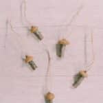 How to make tiny acorn cap mushroom ornaments.