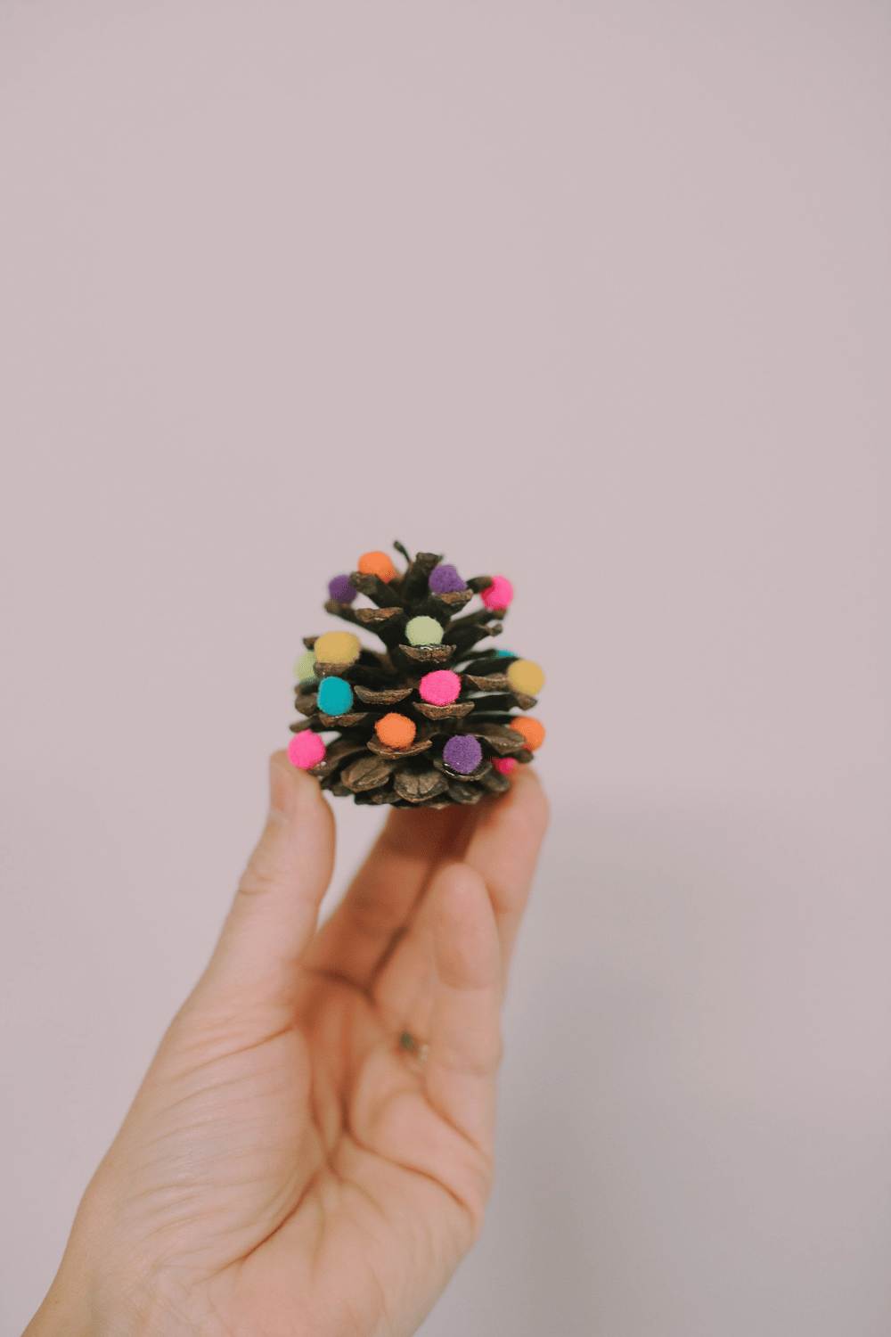 How to Make Mini Pompom Pinecone Trees