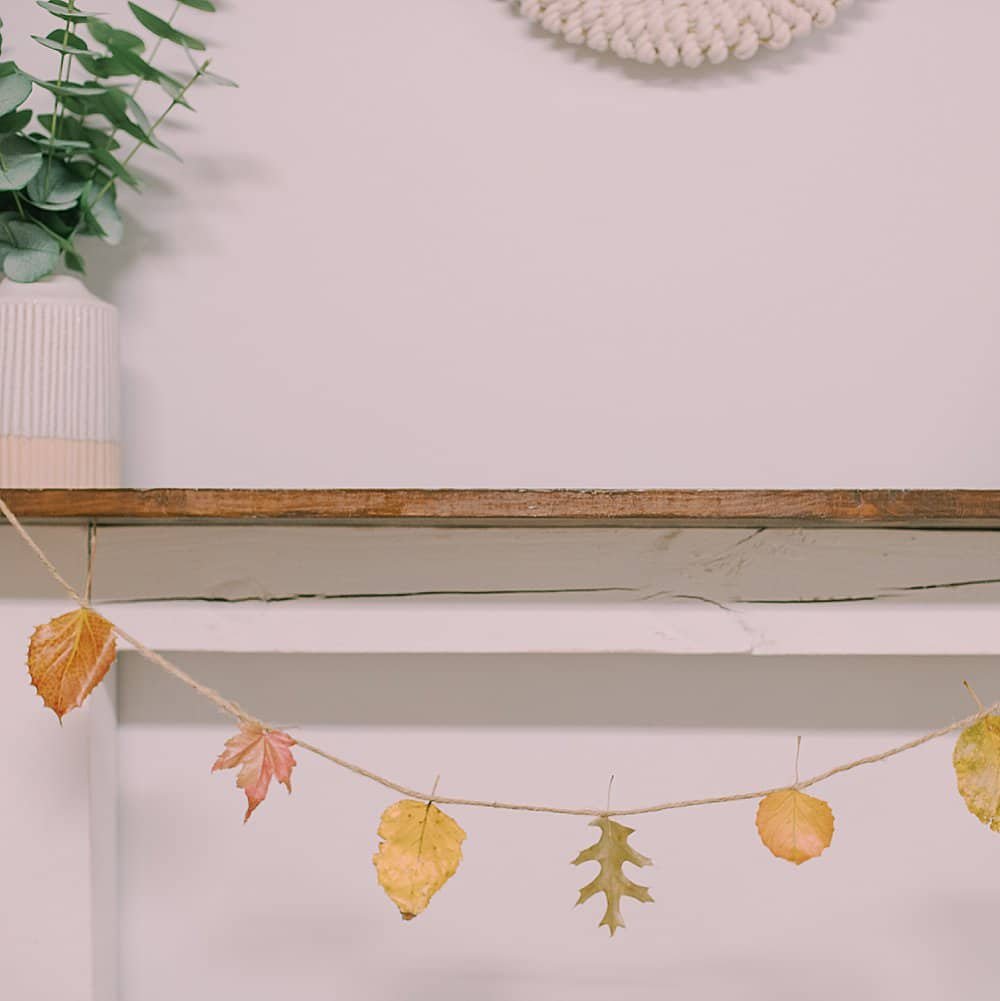 How to Make a Beeswax Leaf Garland.