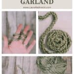 How to make a DIY finger knit yarn garland.
