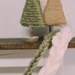 How to make a DIY finger knit yarn garland.
