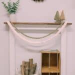 How to make a DIY chain stitch garland with chunky yarn.