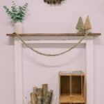 How to make a DIY chain stitch garland with chunky yarn.