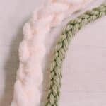 How to make a DIY finger knit yarn garland.
