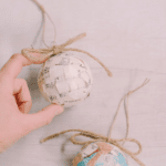 How to Make a Mod Podge Book Page Christmas Ball Ornament