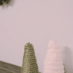 How to Make DIY Chunky Yarn-Wrapped Styrofoam Trees.