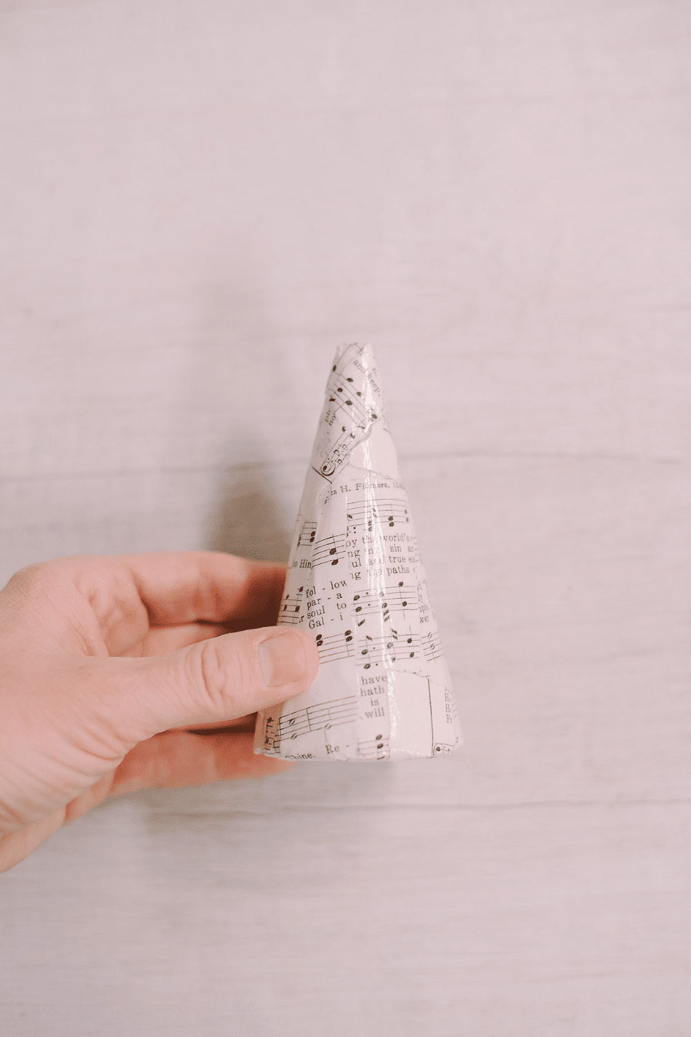 How to Make a DIY Mod Podge Book Page Cone Tree
