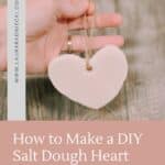 How to make a salt dough heart.