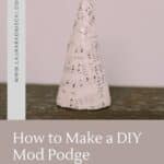 How to make a book page tree with Mod Podge.