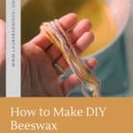 How to make DIY beeswax yarn sticks.