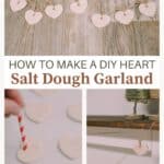 How to make a salt dough heart garland.