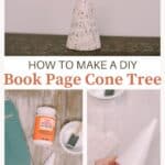 How to make a book page tree with Mod Podge.