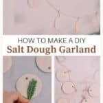 How to make a DIY salt dough garland.