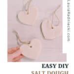 How to make a salt dough heart.