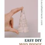 How to make a book page tree with Mod Podge.