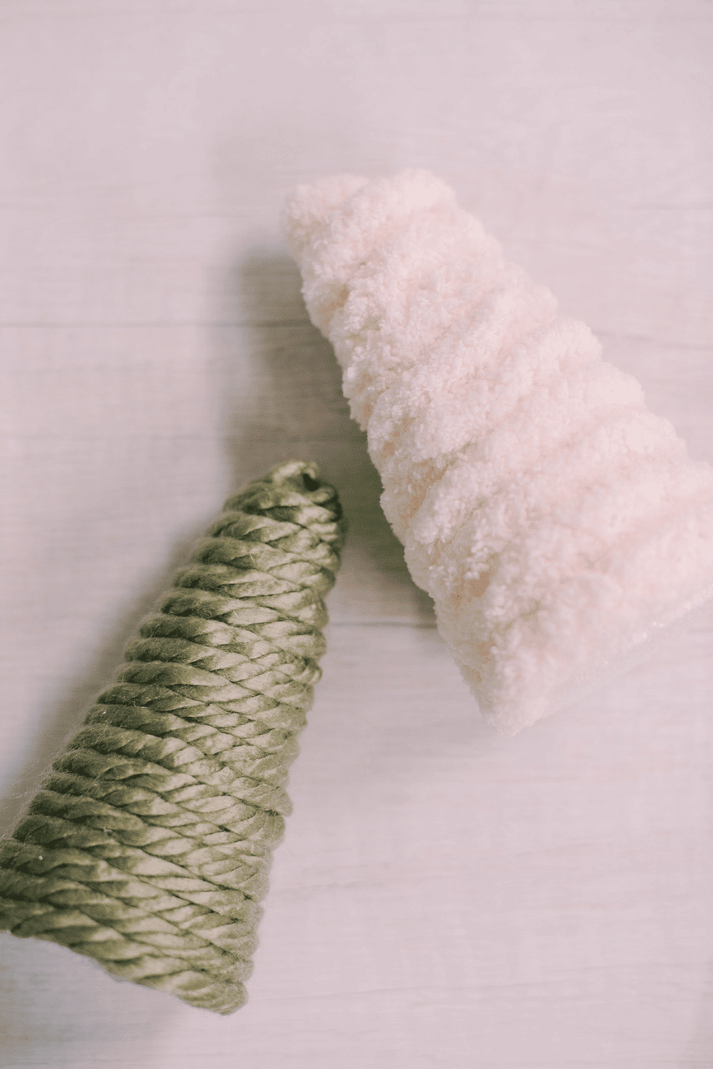 How to Make DIY Chunky Yarn-Wrapped Styrofoam Trees