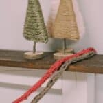 How to make a finger knit garland out of t-shirt yarn.