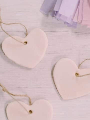 How to make a salt dough heart.
