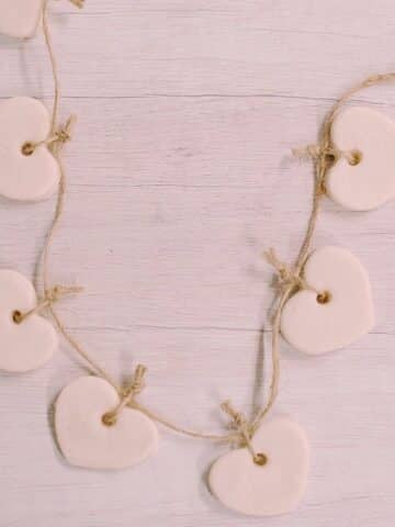 How to make a salt dough heart garland.