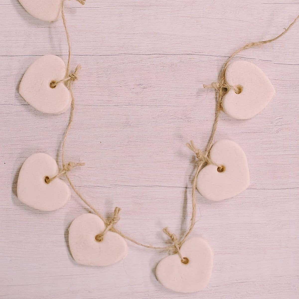 How to make a salt dough heart garland.