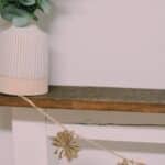 How to make a toilet paper flower garland for the mantel.