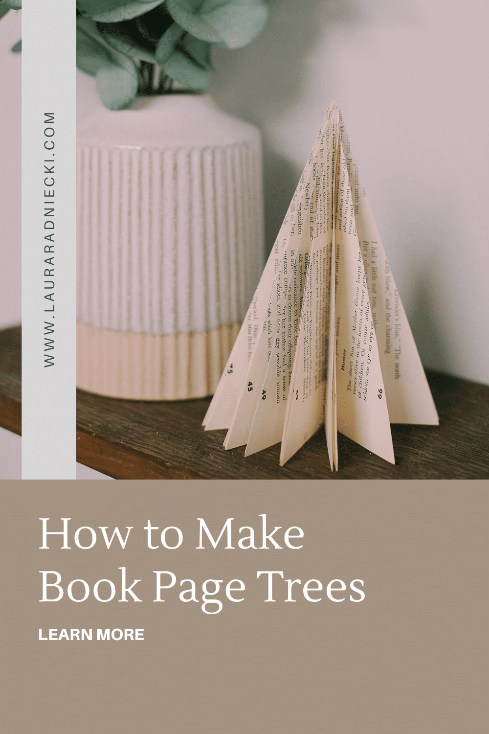 How to Make Book Page Trees