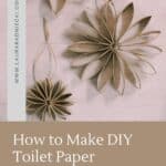 How to make flower ornaments using recycled toilet paper tubes.