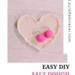 How to make a heart-shaped jewelry dish out of salt dough.