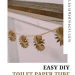 How to make a DIY flower garland with toilet paper tubes.