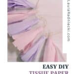 How to make a tissue paper tassel garland.