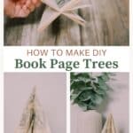 How to make book page trees.