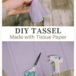 How to make tissue paper tassels.