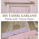 How to make a tissue paper tassel garland.