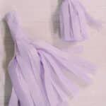 How to make tissue paper tassels.