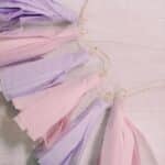 How to make a tissue paper tassel garland.