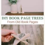 How to make book page trees.