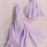 How to make tissue paper tassels.