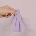 How to make tissue paper tassels.